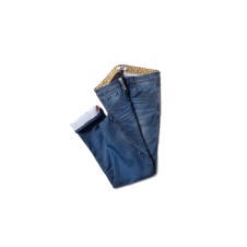 PANTALONE PAINT _ bleu-denim KNIT-DENIM
