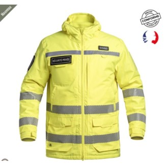 Parka Hardshell SÉCU-ONE WF 150 HV-TAPE Sécurité Privée jaune