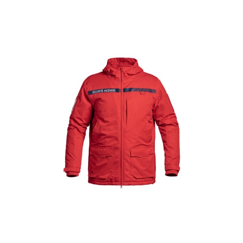 Parka Hardshell SÉCU-ONE WF 150 Sécurité Incendie rouge