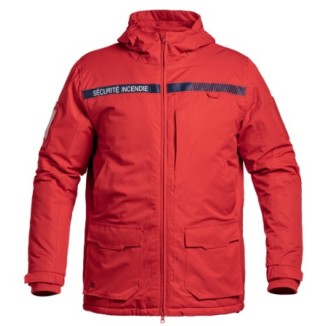 Parka Hardshell SÉCU-ONE WF 150 Sécurité Incendie rouge