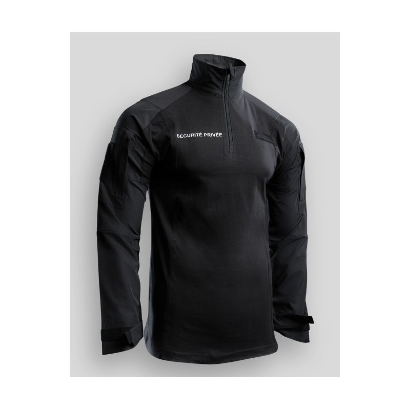 Chemise UBAS Manches Longues SECURITÉ PRIVÉE – Noir
